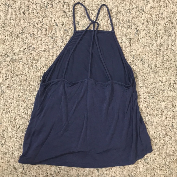 Dusky Blue Spaghetti Strap Top - Picture 2 of 5